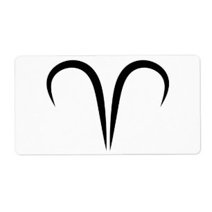 aries ares grieks astrologisch symbool zodiac etiket