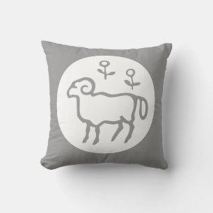 Aries astrologie sur le coussin gris