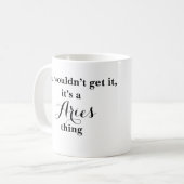 Aries Astrologie Zodiac Funny Mug (Devant gauche)