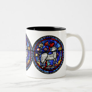 Aries Astrology Gothic Glas in lood Windows Mok