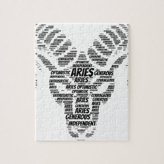 Aries Astrology Zodiac Sign Word Cloud Legpuzzel