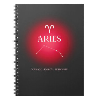 Aries aura dark version notitieboek