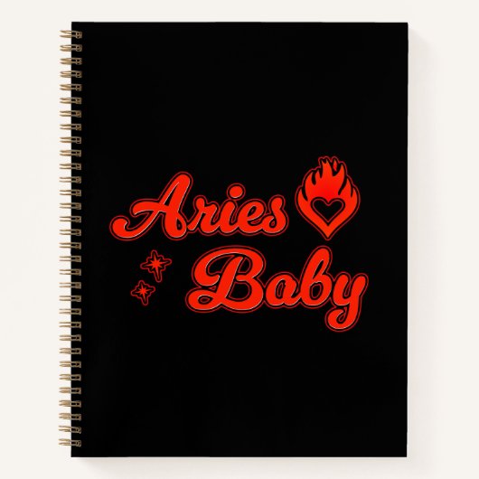 Aries baby notebook  notitieboek (Voorkant)