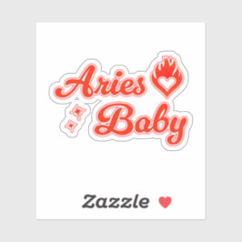 Aries baby sticker