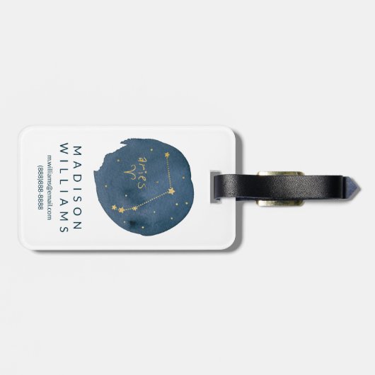 Aries Bagagelabel (Achterkant horizontaal)