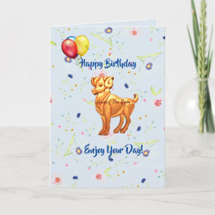 Aries Birthday (21 maart - 19 april) Kaart