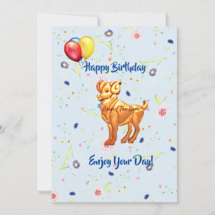 Aries Birthday (21 maart - 19 april) Kaart