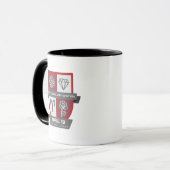 Aries Birthday Crest™ for April 1-19 Mug Mok (Voorkant links)