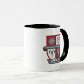 Aries Birthday Crest™ for April 1-19 Mug Mok (Voorkant rechts)