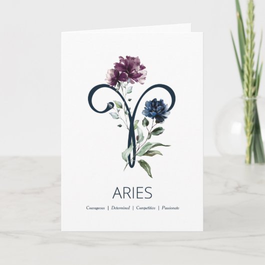 Aries Birthday Kaart (Voorkant)