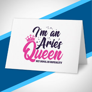 Aries Birthday Queen Astrology Zodiac Sign Soul Kaart