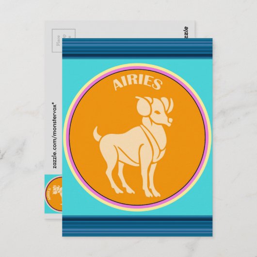 Aries Briefkaart (Voorkant / Achterkant)