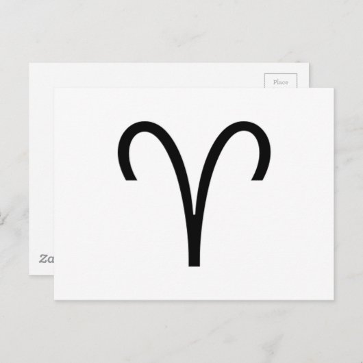 Aries Briefkaart (Voorkant / Achterkant)