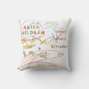 Aries Child Zodiac Astrology Pillow Kussen