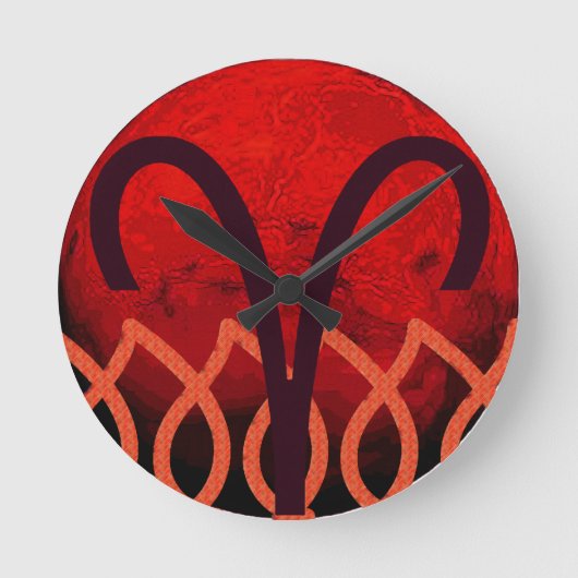 Aries Clock Ronde Klok (Voorkant)