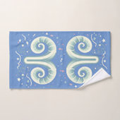 ARIES, Conception abstraite du signe zodiaque, (Serviette à main)