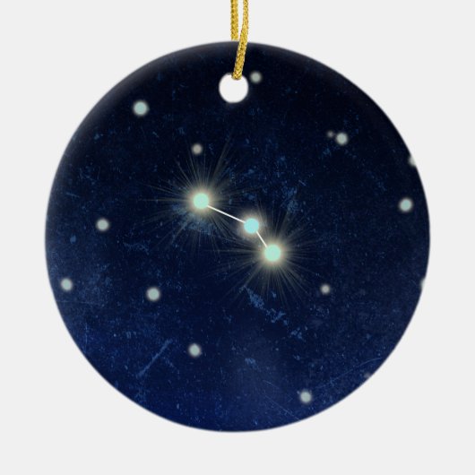 Aries Constellation | Aangepaste naam Keramisch Ornament (Voorkant)