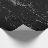 Aries Constellation Hevelius op Black Cadeaupapier (Hoek)