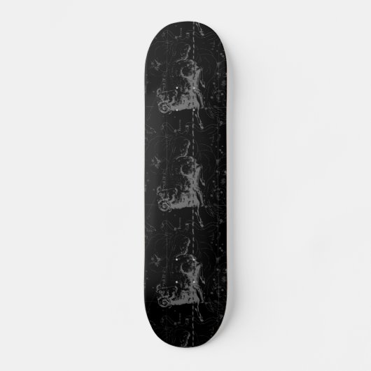 Aries Constellation Hevelius op Black Skateboard (Voorkant)