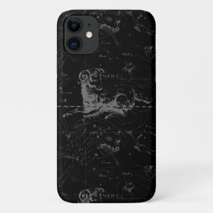 Aries Constellation Map Engraving by Hevelius iPhone 11 Hoesje