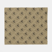 Aries Constellation Map Engraving by Hevelius Fleece Deken (Voorkant (Horizontaal))