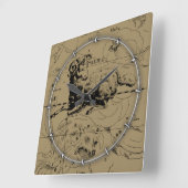 Aries Constellation Map Hevelius 1690 Vierkante Klok (Hoek)