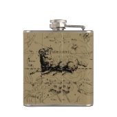 Aries Constellation Map Hevelius circa 1690 Heupfles (Achterkant)