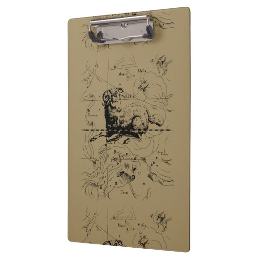 Aries Constellation Map Hevelius circa 1690 Klembord (Links)