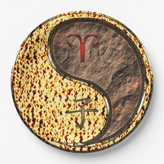 Aries & Earth Rat Papieren Bordje (Voorkant)