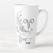 Aries Elegant - Personaliseer de Grote Latte Mok v (Rechts)