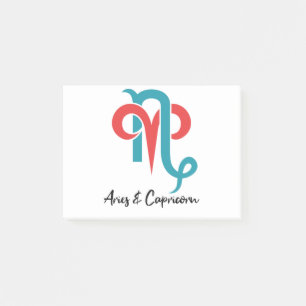 Aries en capricorn stellen Zodiastrologie Post-it® Notes