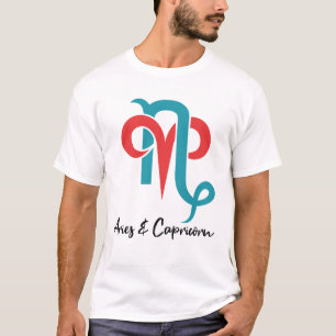 Aries en capricorn stellen Zodiastrologie T-shirt