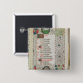 Aries en man vierkante button 5,1 cm (Voorkant /achterkant)