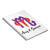 Aries en Scorpio Couples Horoscope Zodiac Notitieboek (Rechterzijde)