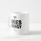 Aries Energy Mug - Zodiac Astrology Coffee Cup (Devant gauche)