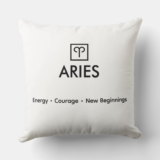 Aries – Fire Within the Stars Cushion Kussen (Achterkant)