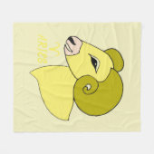 Aries Fleece Blanket Deken (Voorkant (Horizontaal))