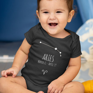 Aries geboortekaart   Zodiac Constellation Romper