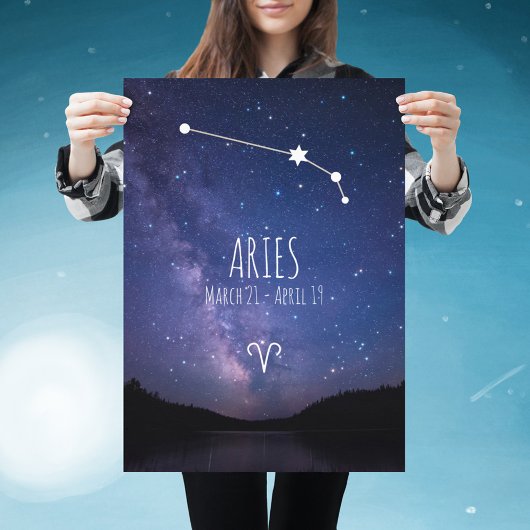 Aries | Gepersonaliseerd Poster voor Zodiac Conste
