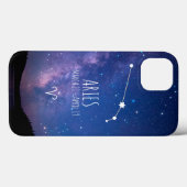 Aries | Gepersonaliseerde zodiac-constellatie Case-Mate iPhone Case (Achterkant (horizontaal))