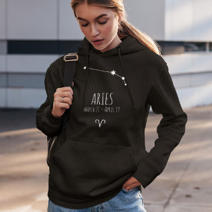 Aries Gepersonaliseerde Zodiac Constellation Hoo Hoodie