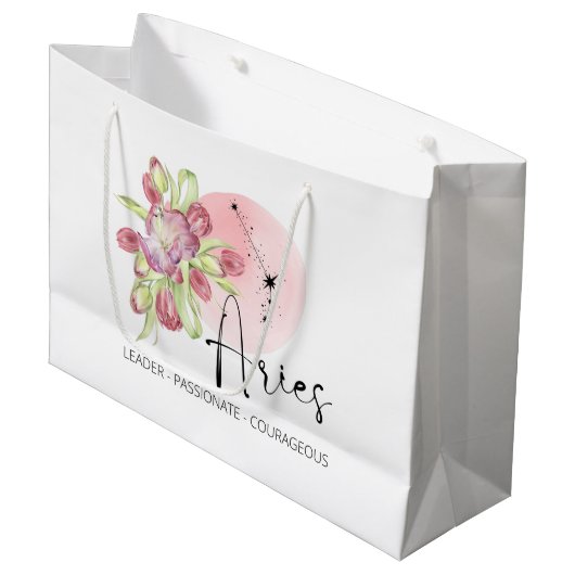 Aries Gift Bag Groot Cadeauzakje (Voorkant Gekanteld)