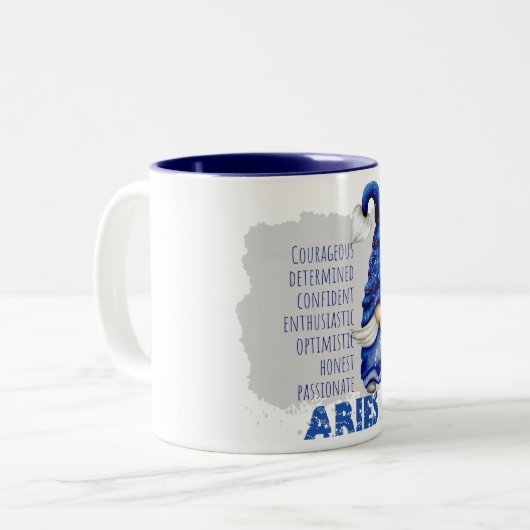 Aries Gnome Two-Tone Coffee Mok (Voorkant links)