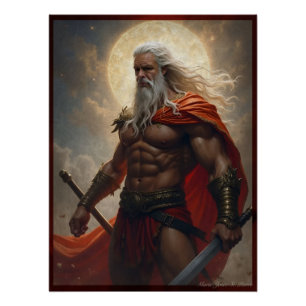 Aries God van de Oorlog: Mythische Legende Perfect Poster