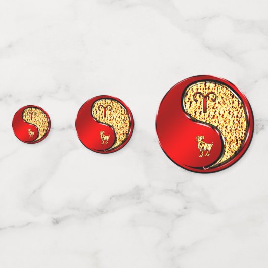 Aries het Ram Confetti (Achterkanten)