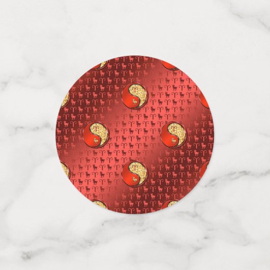 Aries het Ram Confetti (Kleine voorkant)