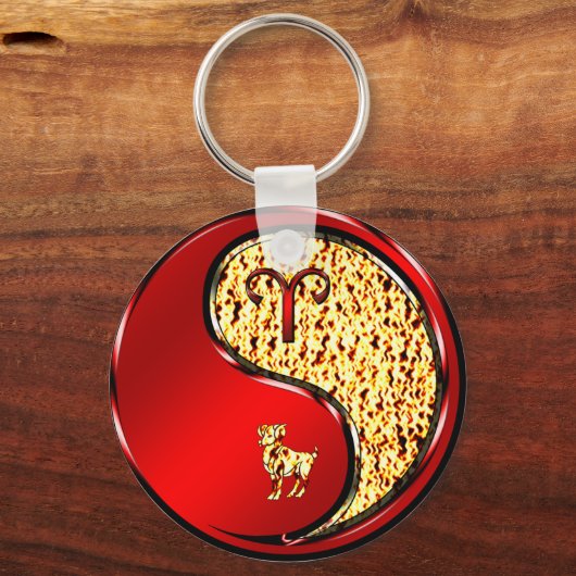 Aries het Ram Sleutelhanger (Achterkant)