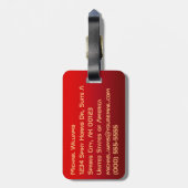 ARIES - Het symbool van de Ram Zodiac Bagagelabel (Achterkant verticaal)