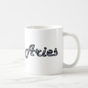 Aries in diamanten koffiemok