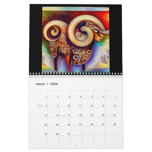 Aries Kalender (Mar 2026)